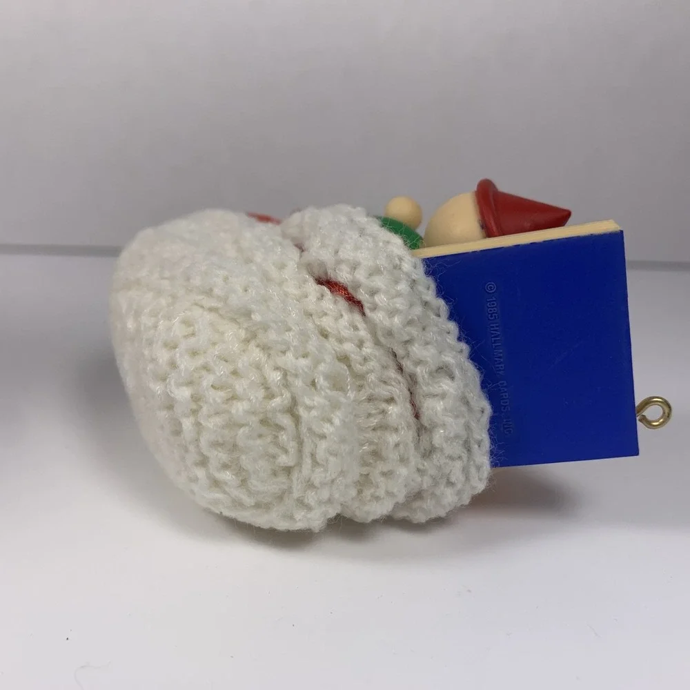 Hallmark 1985 Vintage Grandchild's First Christmas Bootie‎ Ornament